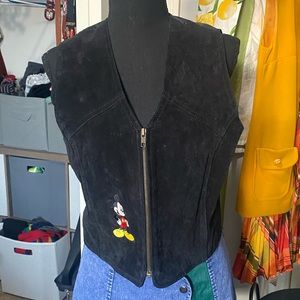 Vintage Mickey Unlimited Genuine Suede Vest